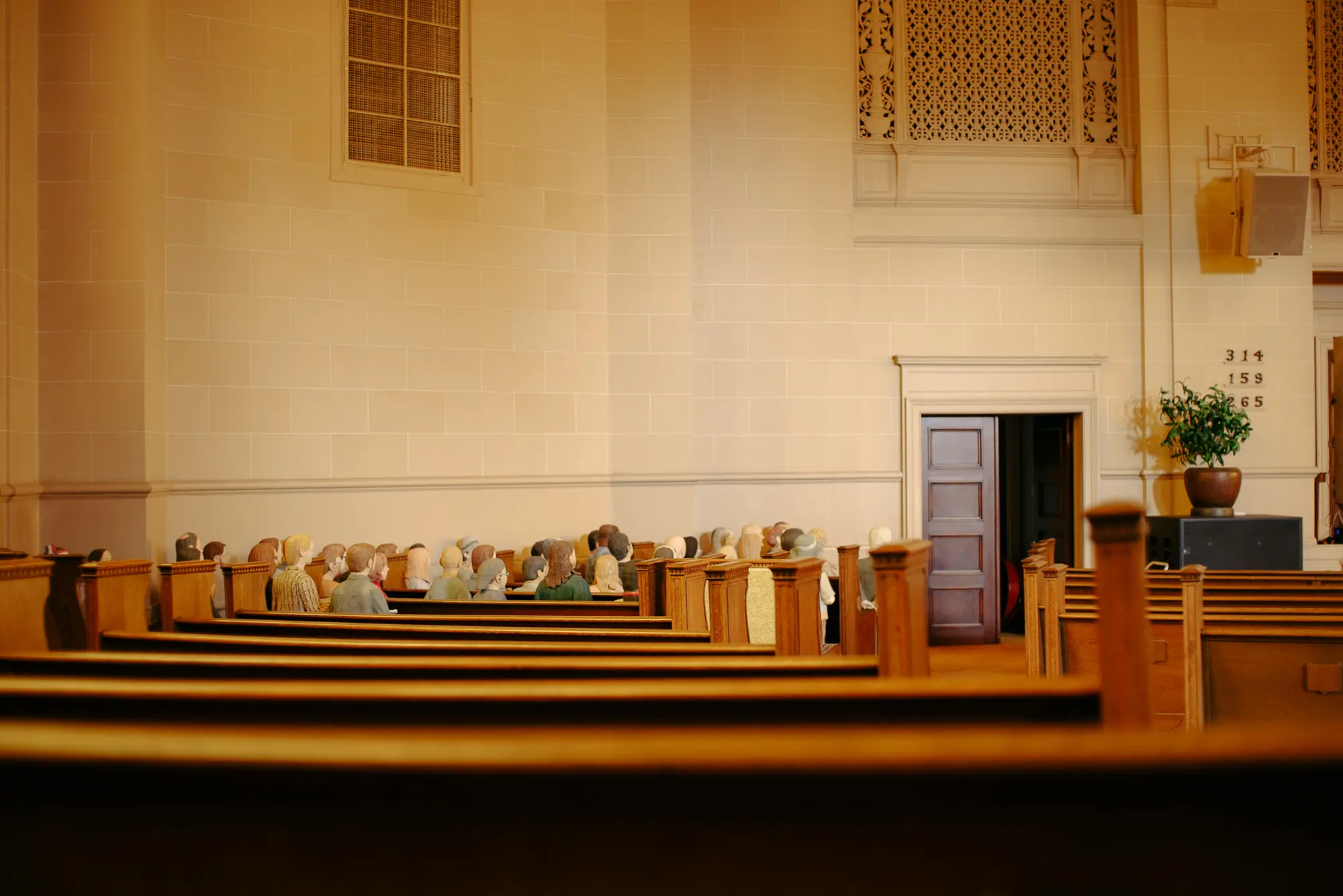 In the Archive's Great Room sit rows of miniatures, each representing a famous computing pioneer.