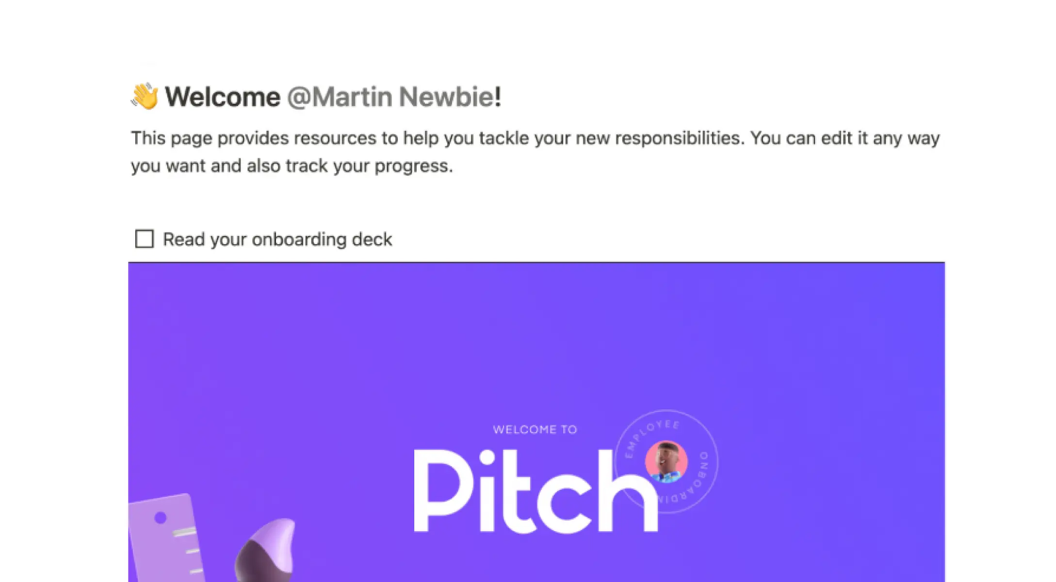 Lista de verificación para el proceso de incorporación