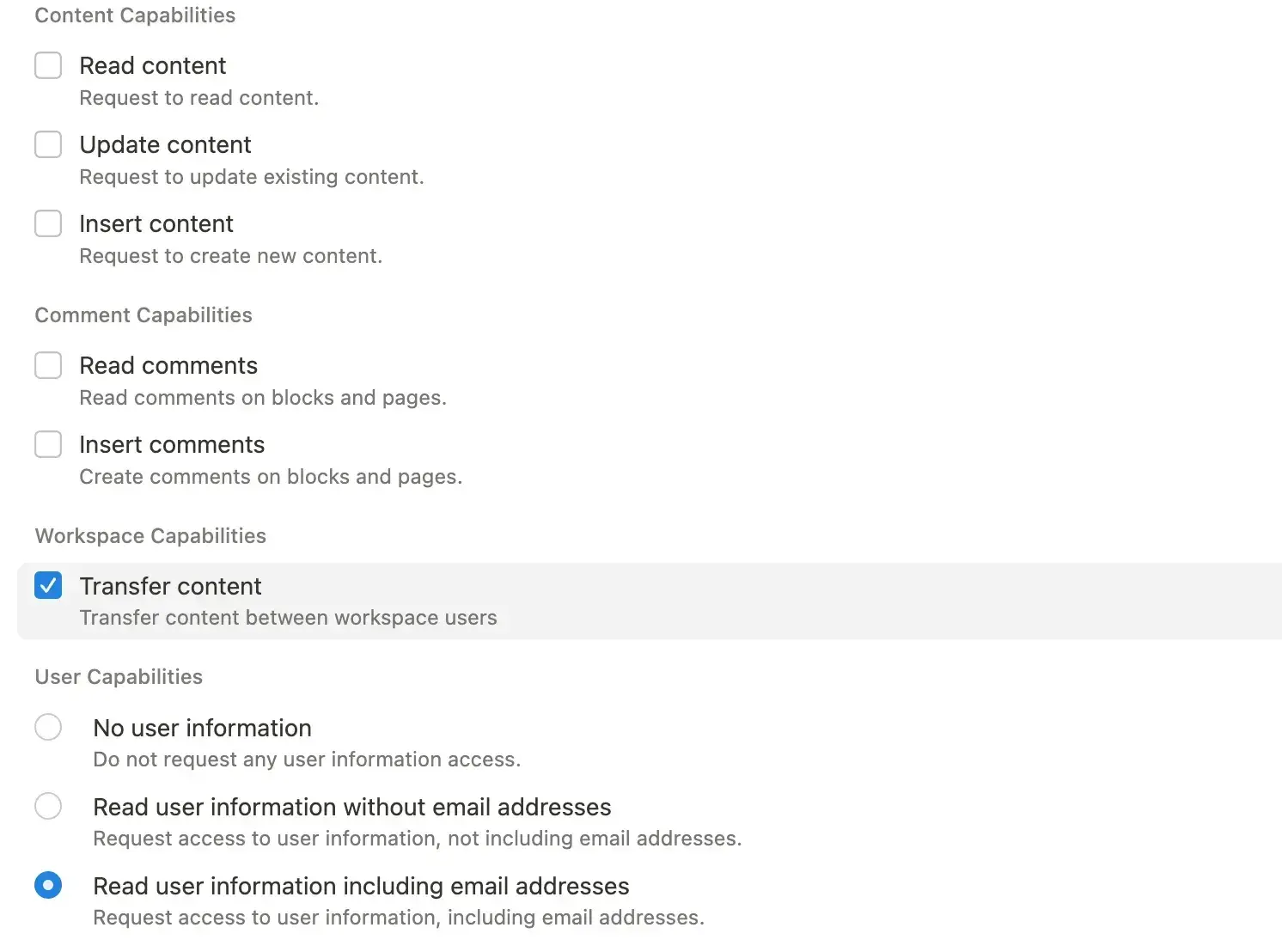 hc: content transfer api