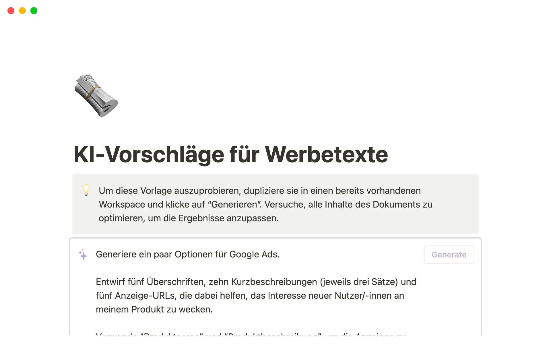 How to create email copy with Notion AI