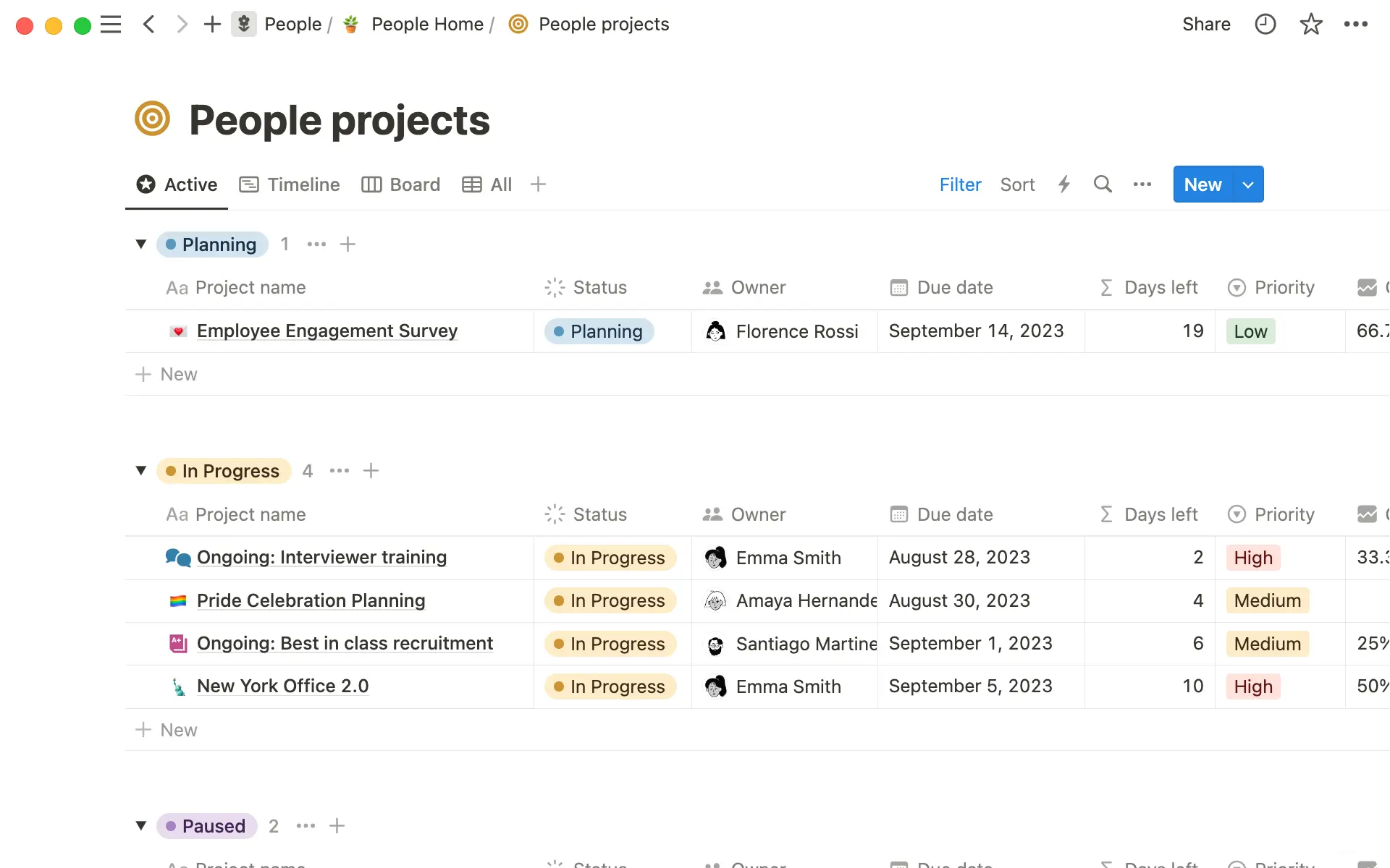 Utilisez une formule pour calculer le nombre de jours restants avant la date d’échéance d’un projet.