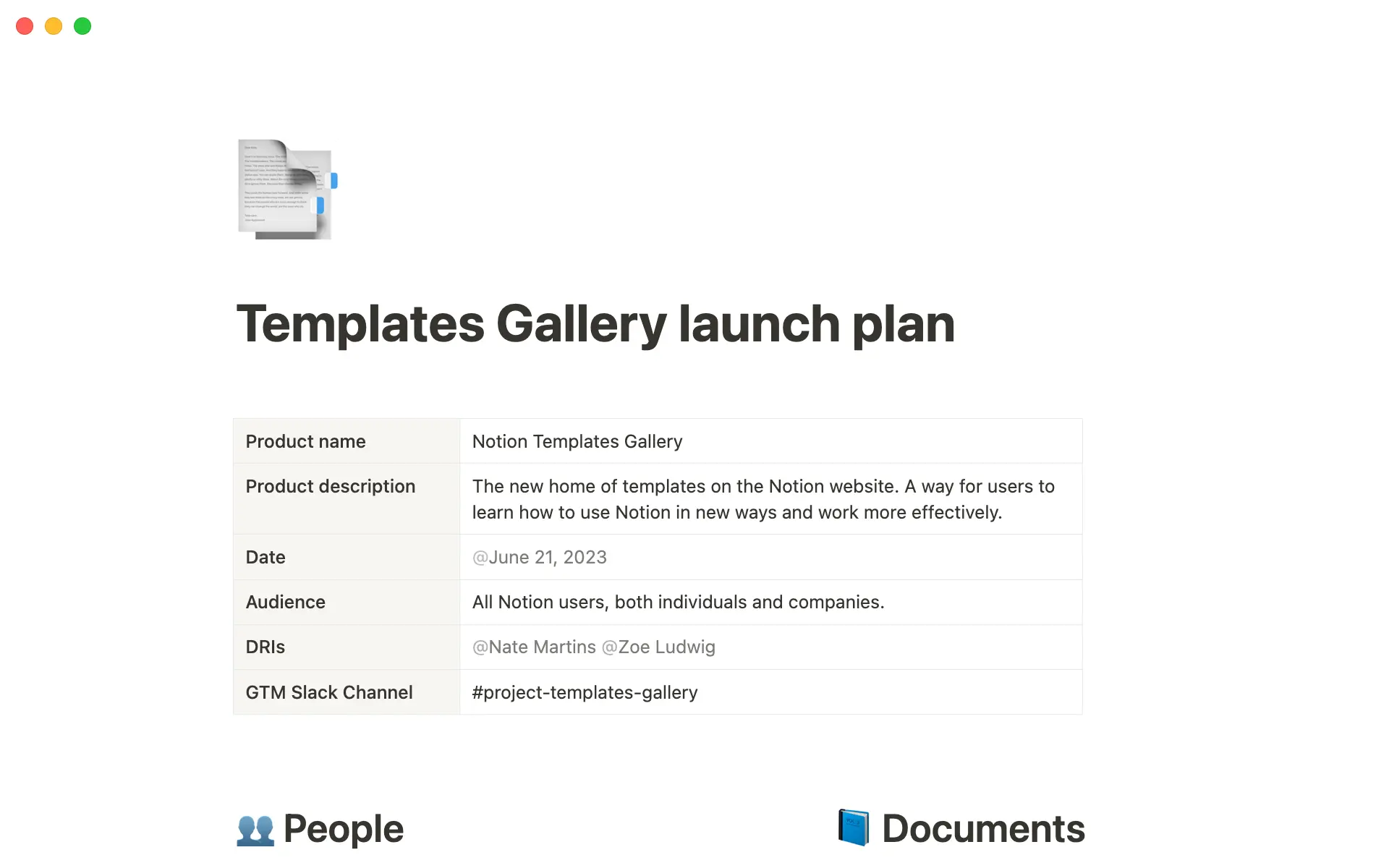 Este plan de lanzamiento es la forma en que el Departamento de Marketing de Productos pone en práctica su estrategia de lanzamiento al mercado.