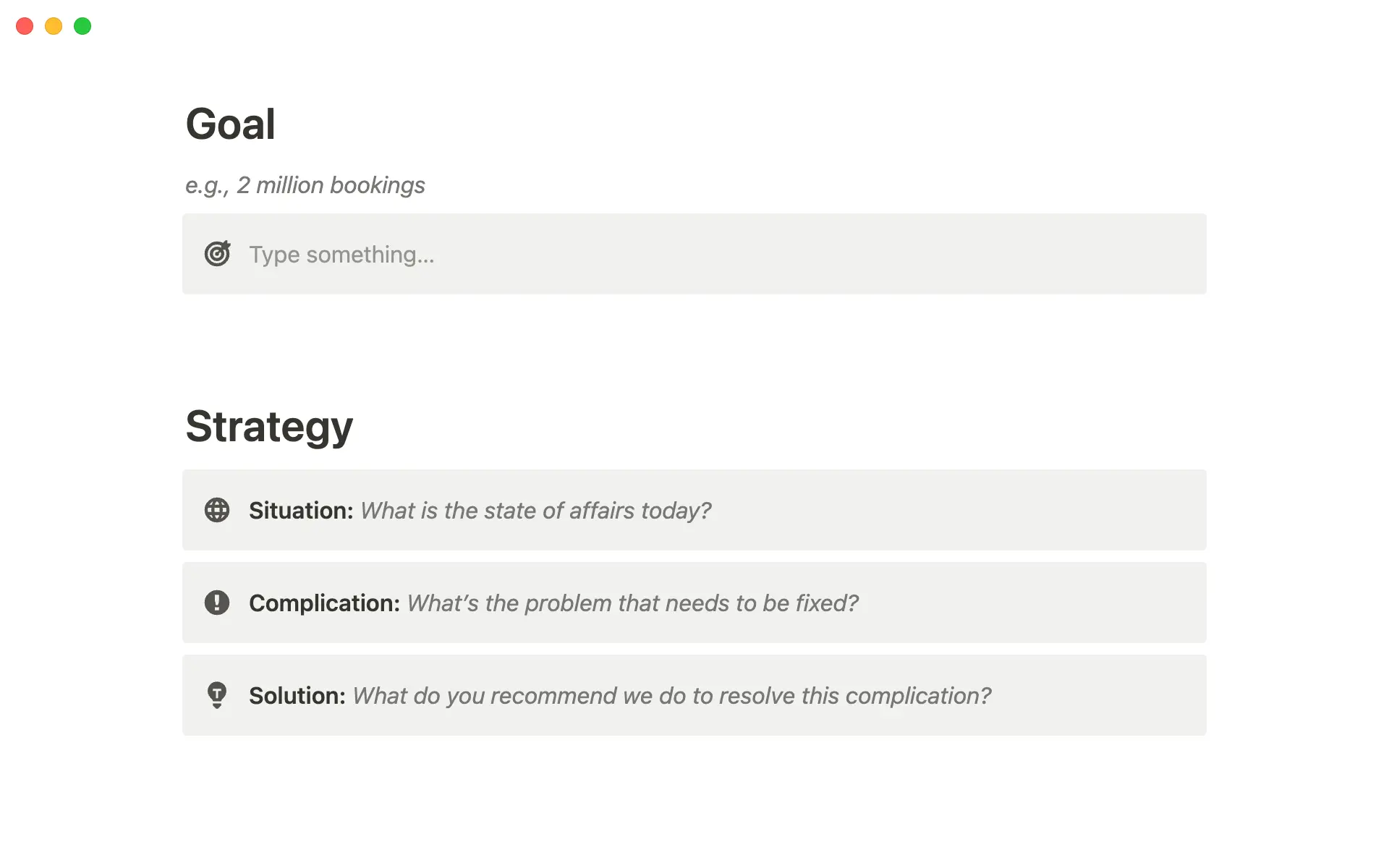 Establece un objetivo claro y elabora una estrategia.