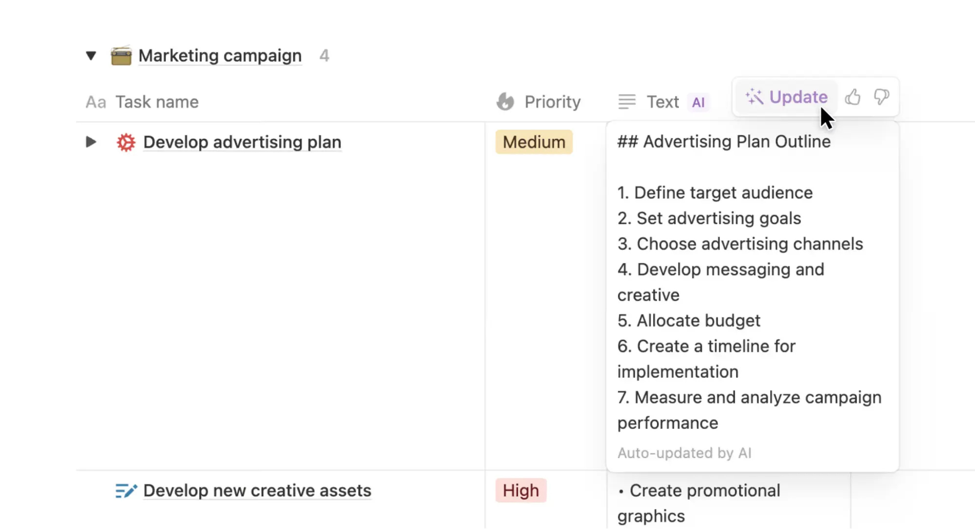 AI progress summaries