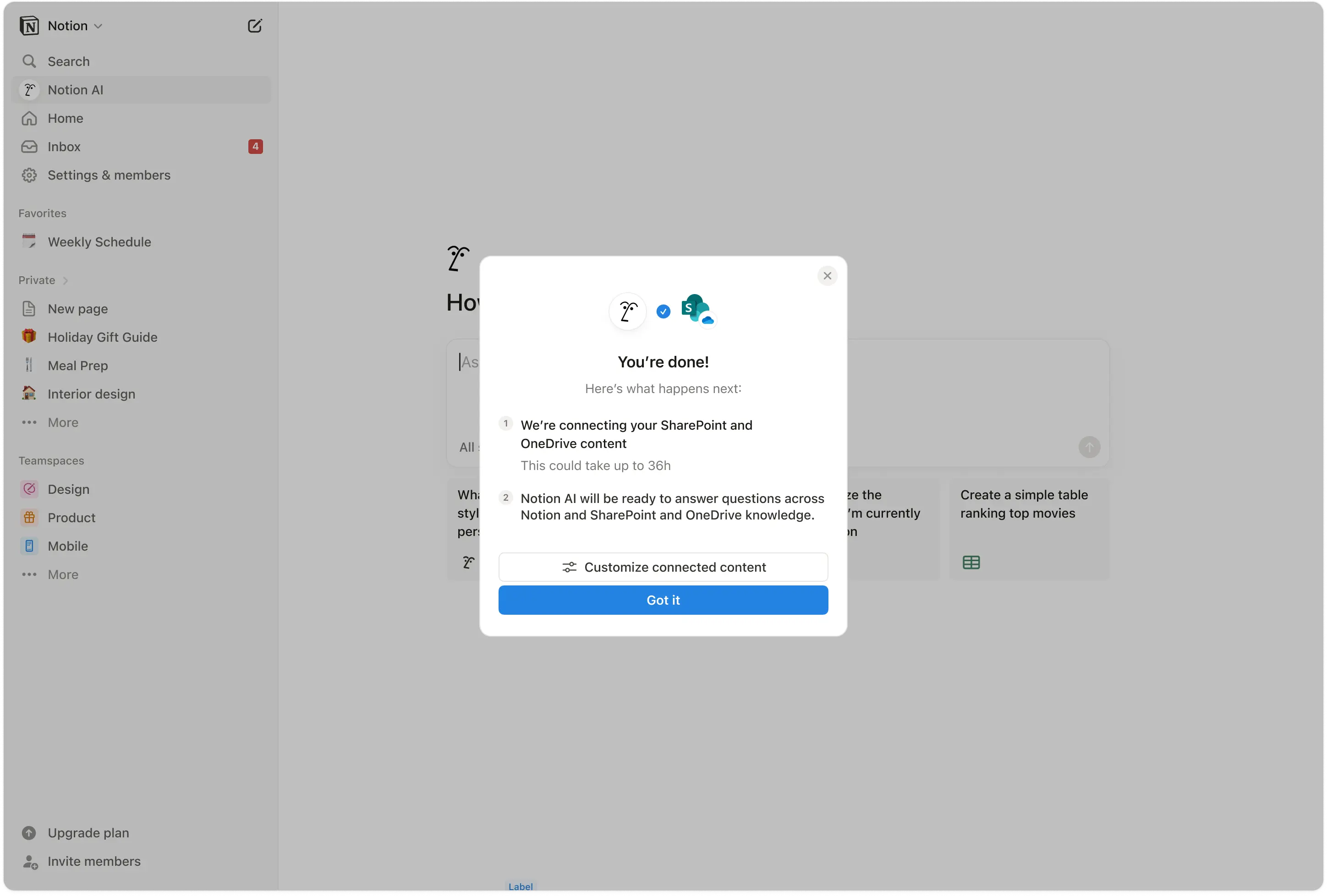 HC: SharePoint OneDrive abgeschlossen