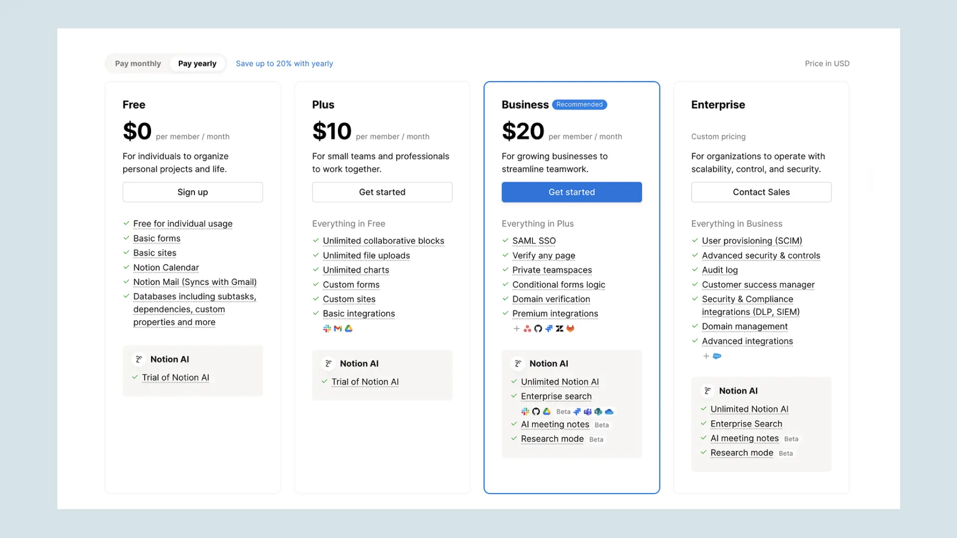 Capture d’écran de la bannière du guide des tarifs