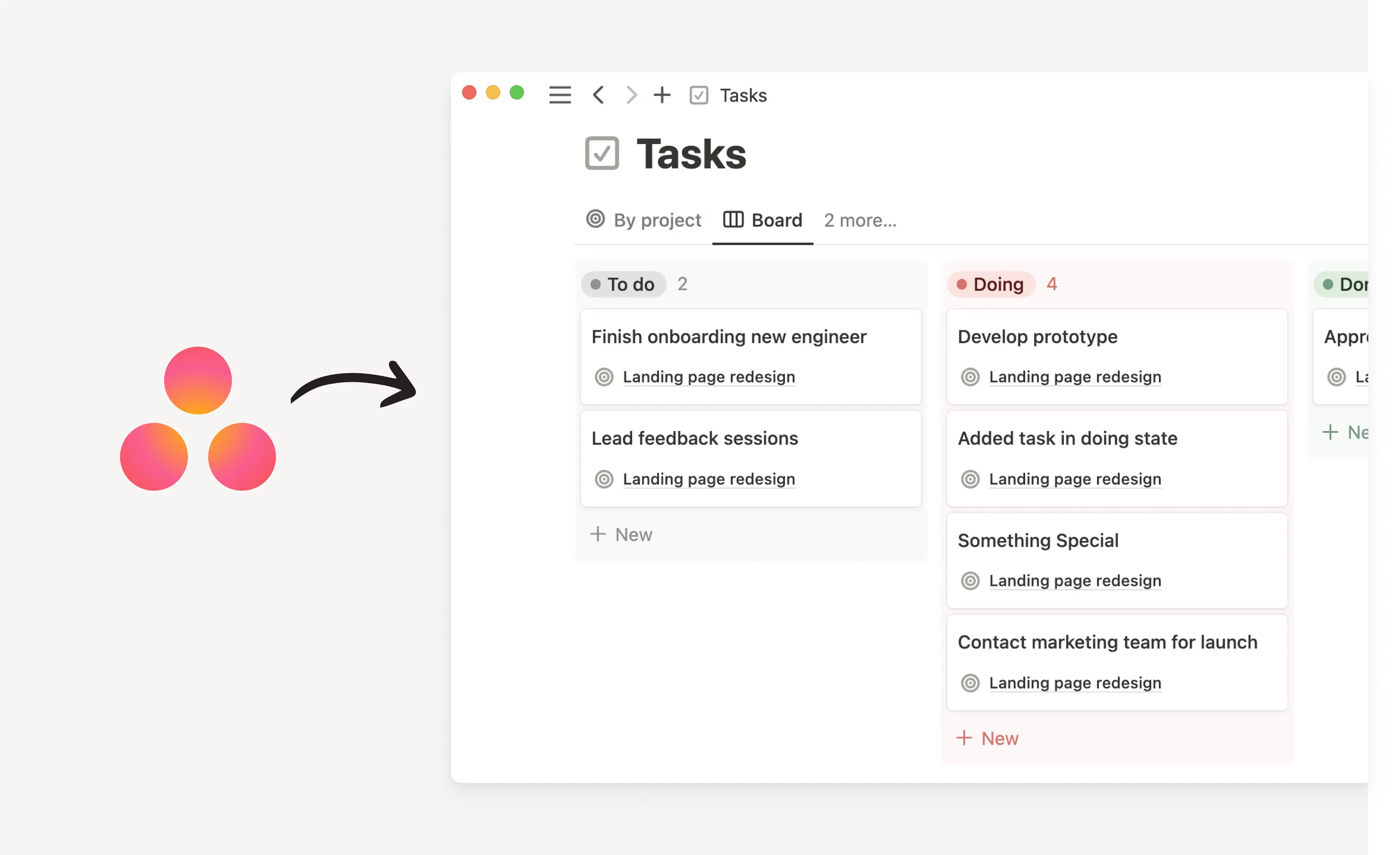Migrating projects from Asana to Notion using the Asana importer tool