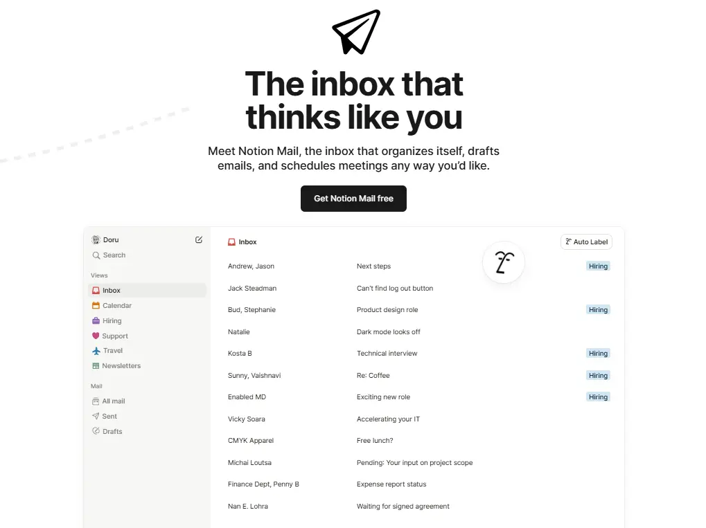 Notion Mail desktop client