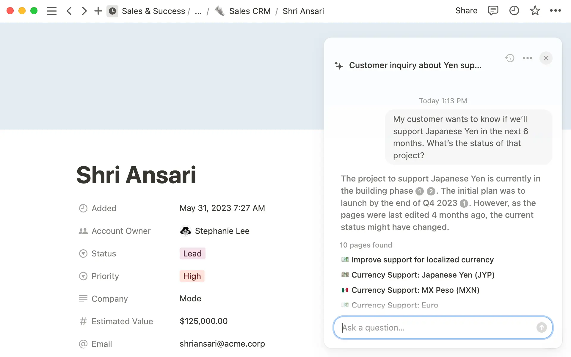 Plus besoin de tourner en rond : Q&A vous informe des dernières modifications instantanément.