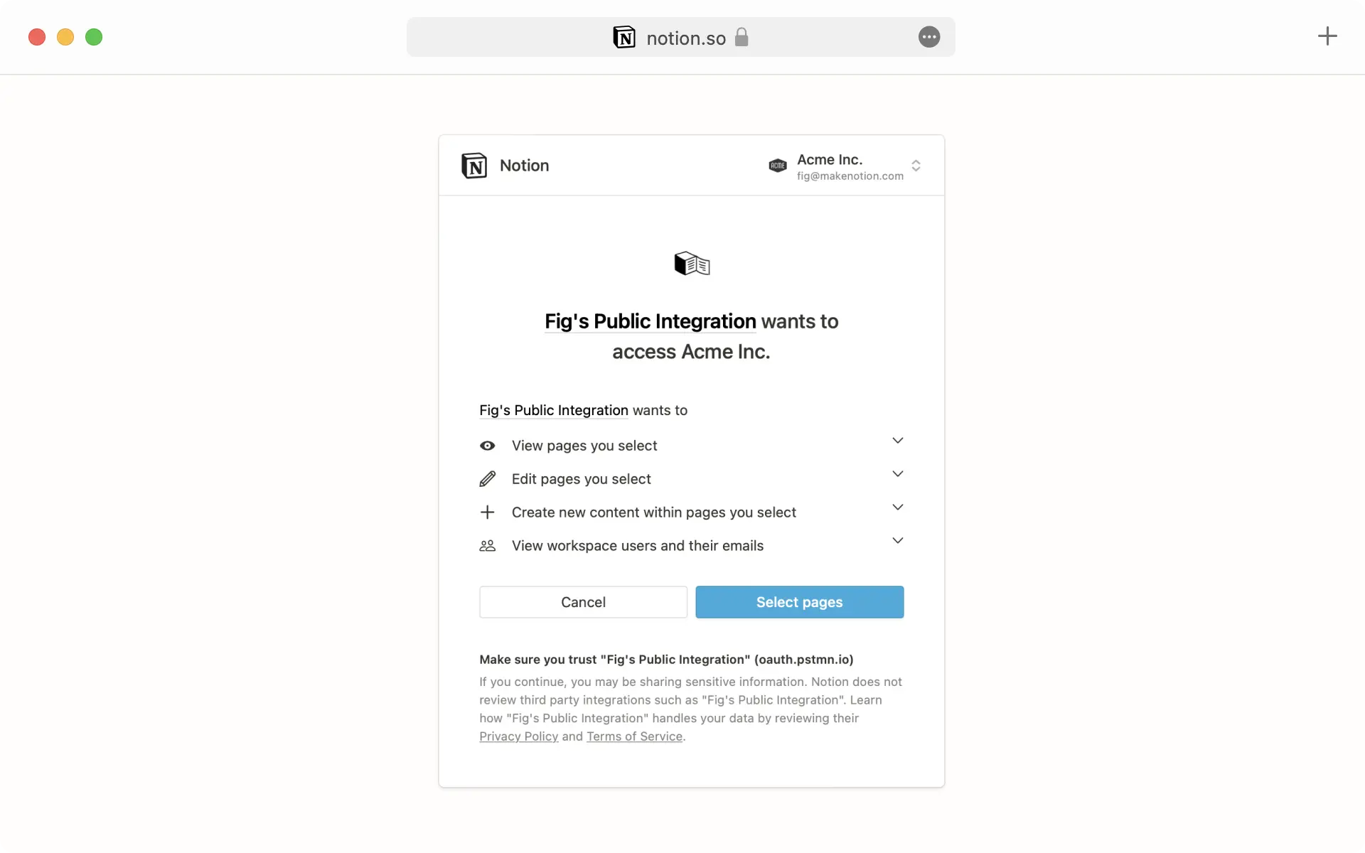 Integrationen hinzufügen und verwalten - OAuth
