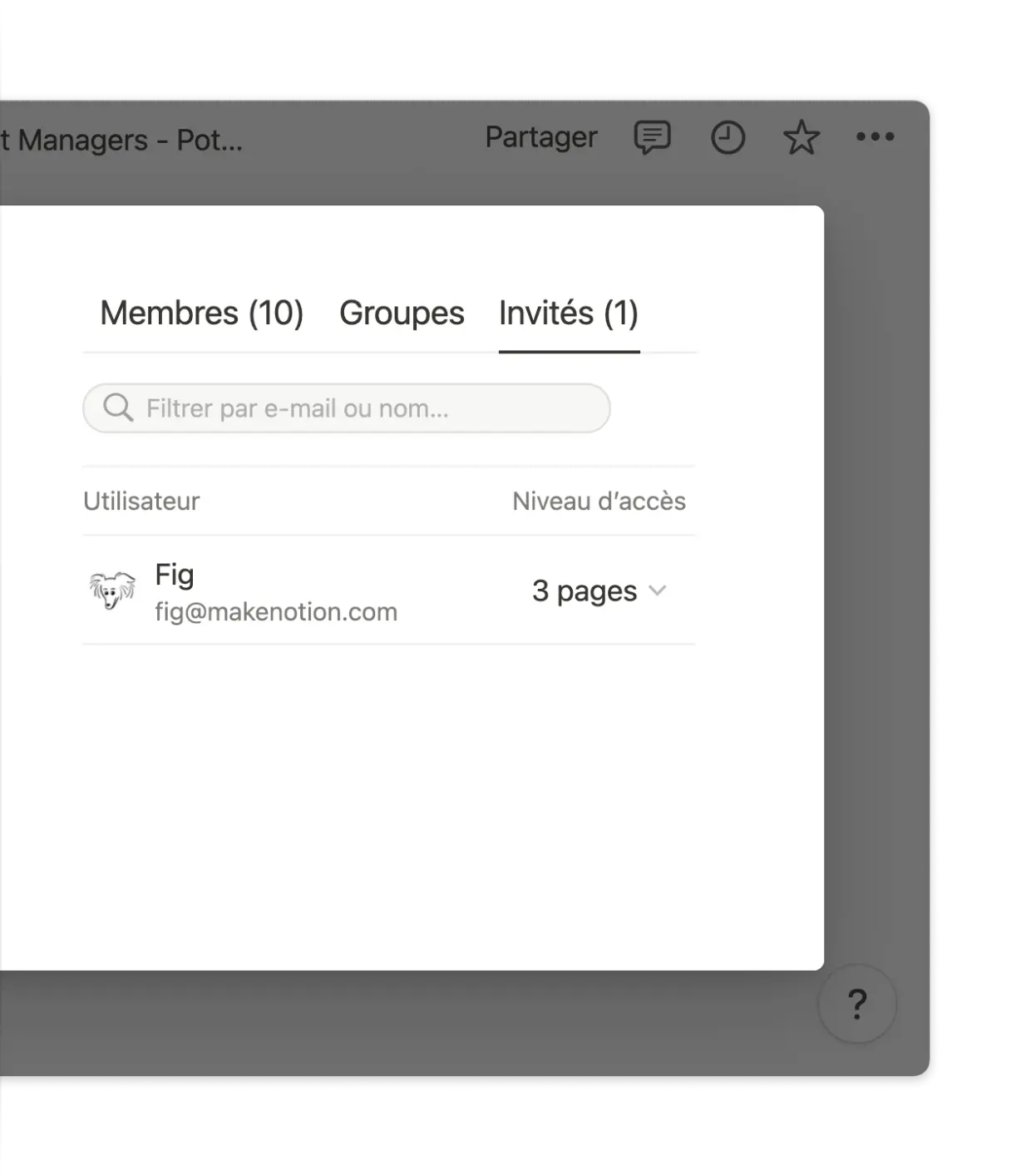 L’accès aux pages est sécurisé, et très facile à gérer.