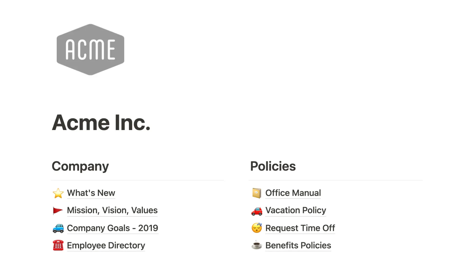 espace de travail et barre latérale