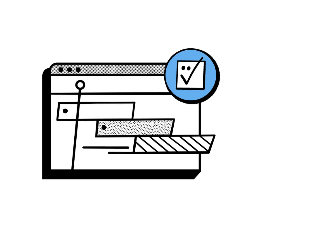 Template editorial illustration